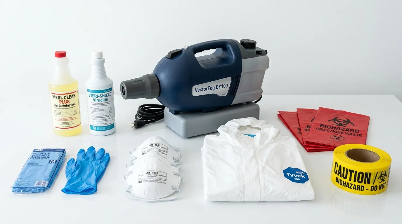 Professional biohazard remediation crew working in Berkeley Heights